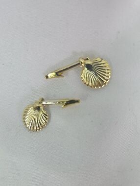 Gene Marshall Doll Earrings Vintage Gold Seashells Ashton Drake Mel Odom